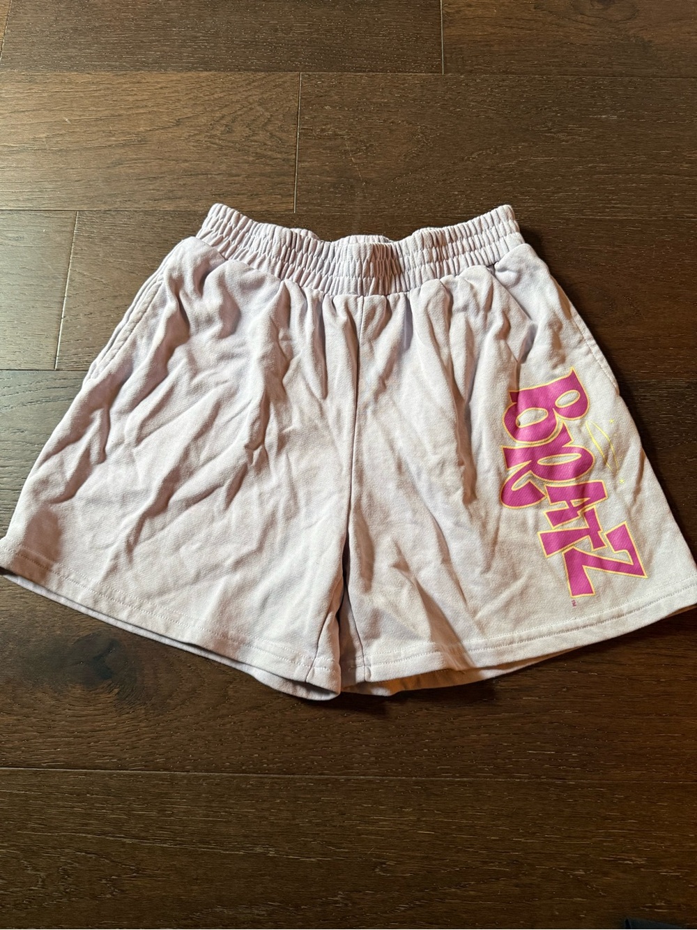 Bratz light purple Elastic-Waist Athletic Shorts for Women
